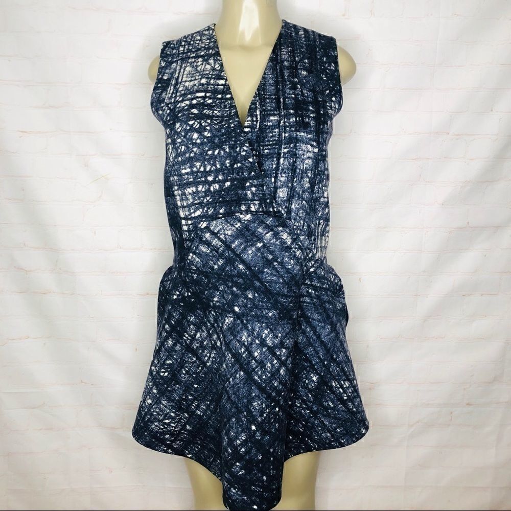 Carven blue and white dress size 38
